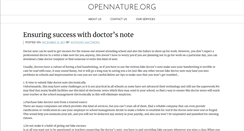 Desktop Screenshot of opennature.org